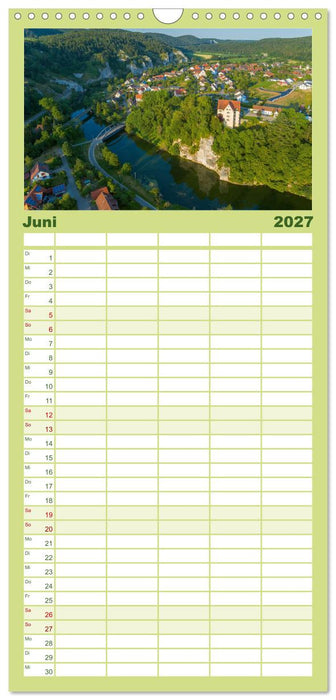 Große Landschaft Obere Donau (CALVENDO Familienplaner 2027)