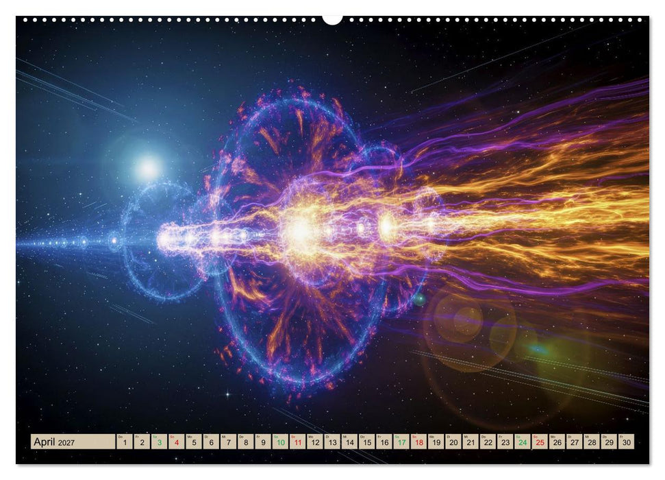 Vom Weltall inspiriert - Mega Flares (CALVENDO Premium Wandkalender 2027)