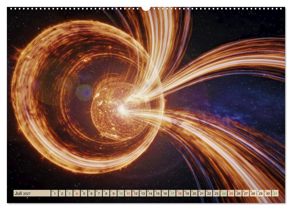 Vom Weltall inspiriert - Mega Flares (CALVENDO Premium Wandkalender 2027)