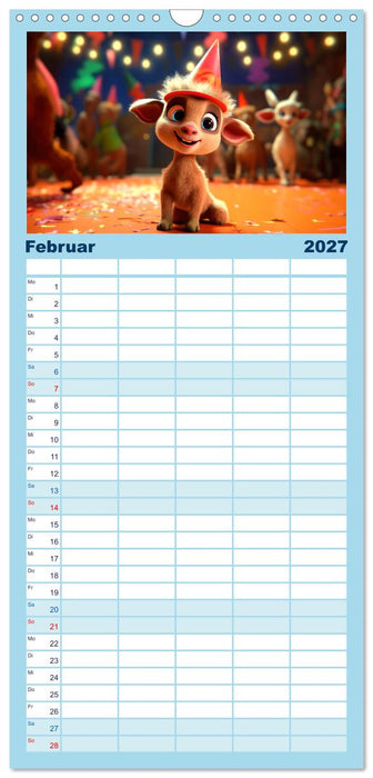 Ziegenkinder haben das ganze Jahr Spaß (CALVENDO Familienplaner 2027)