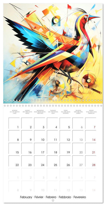 Symphonie animale colorée (CALVENDO Calendrier mensuel 2027)