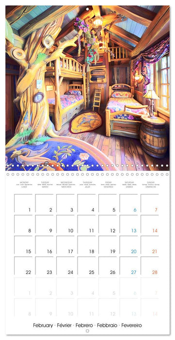 Cabanes féeriques (CALVENDO Calendrier mensuel 2027)