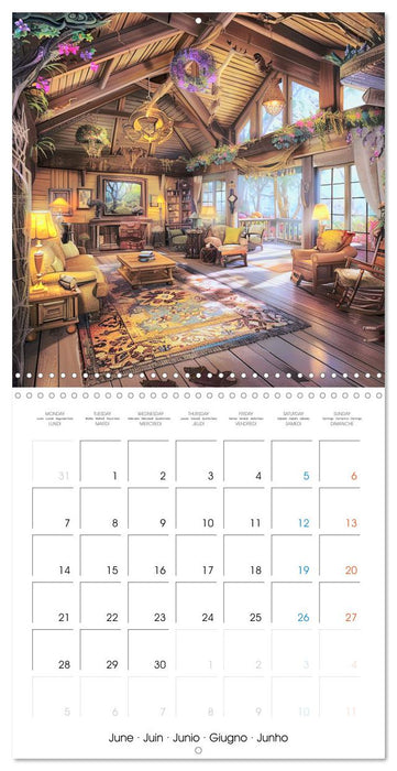 Cabanes féeriques (CALVENDO Calendrier mensuel 2027)