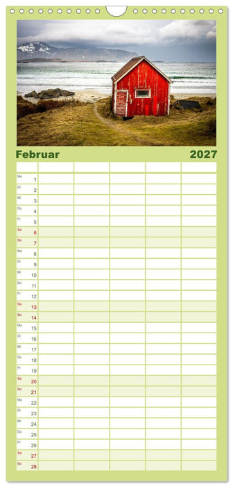 Lofoten - Eine Reise durch Nordnorwegen (CALVENDO Familienplaner 2027)