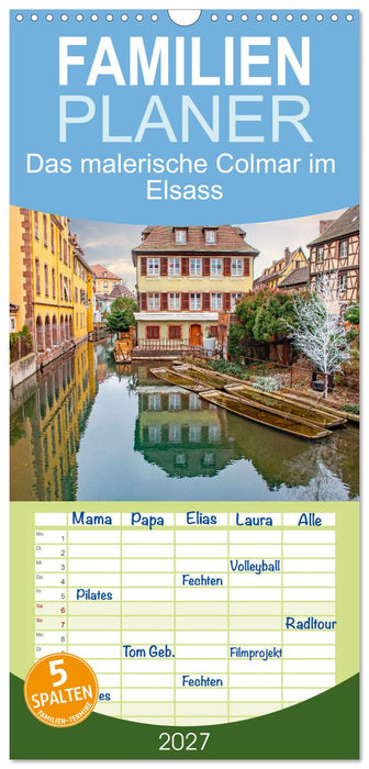 Das malerische Colmar im Elsass (CALVENDO Familienplaner 2027)