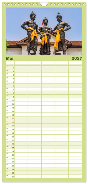 Thailand - Chiang Mai (CALVENDO Familienplaner 2027)