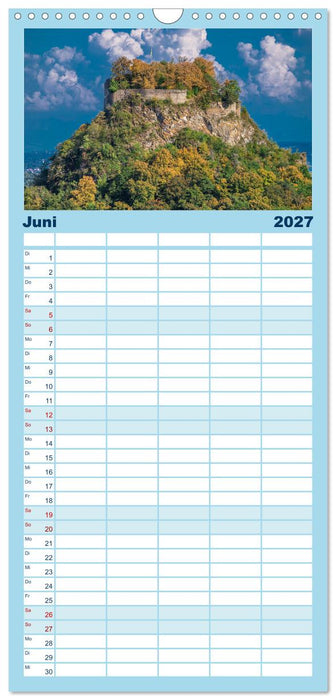 Romantische Ruinen (CALVENDO Familienplaner 2027)