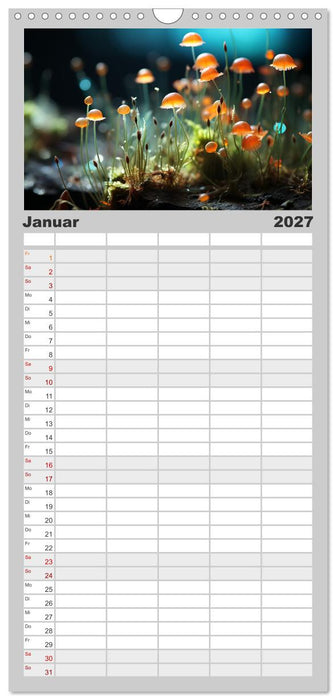 Wunderwelt Mikrokosmos (CALVENDO Familienplaner 2027)