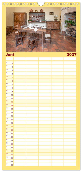 Fürstliche Küchen und Tafeln (CALVENDO Familienplaner 2027)