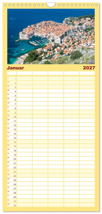 Kroatien Perle des Balkans (CALVENDO Familienplaner 2027)