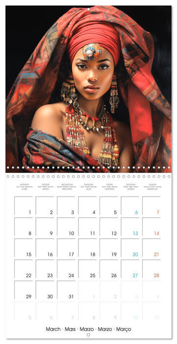 Femmes sublimes d'Afrique (CALVENDO Calendrier mensuel 2027)