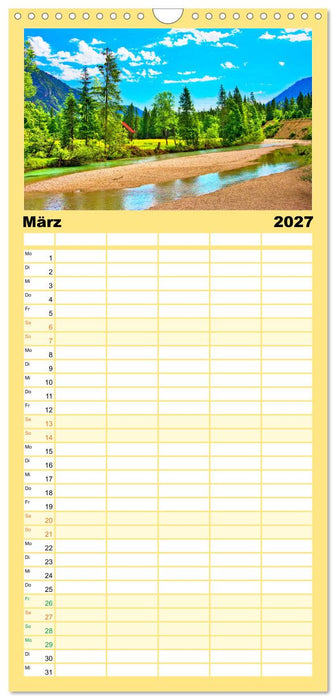 Europa durchwandern (CALVENDO Familienplaner 2027)