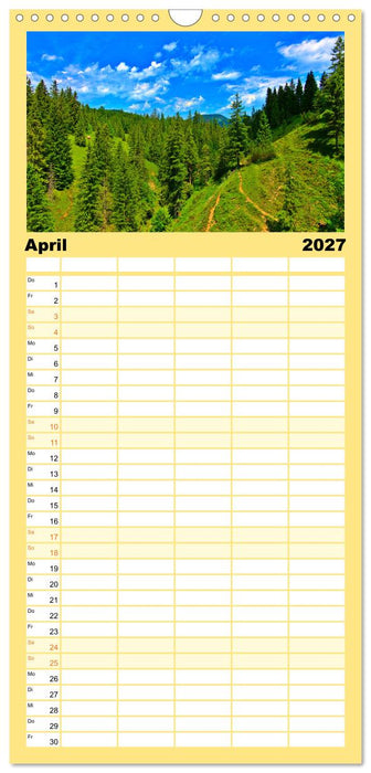 Europa durchwandern (CALVENDO Familienplaner 2027)
