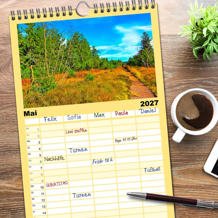 Europa durchwandern (CALVENDO Familienplaner 2027)