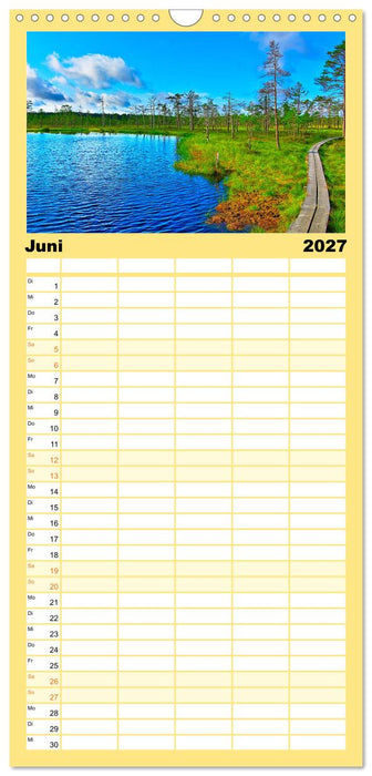 Europa durchwandern (CALVENDO Familienplaner 2027)