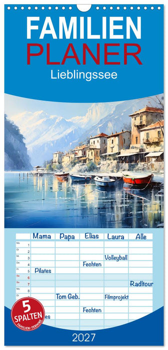 Lieblingssee (CALVENDO Familienplaner 2027)