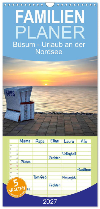 Büsum - Urlaub an der Nordsee (CALVENDO Familienplaner 2027)
