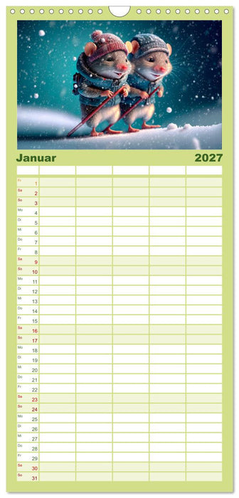 Mäuse Freunde (CALVENDO Familienplaner 2027)