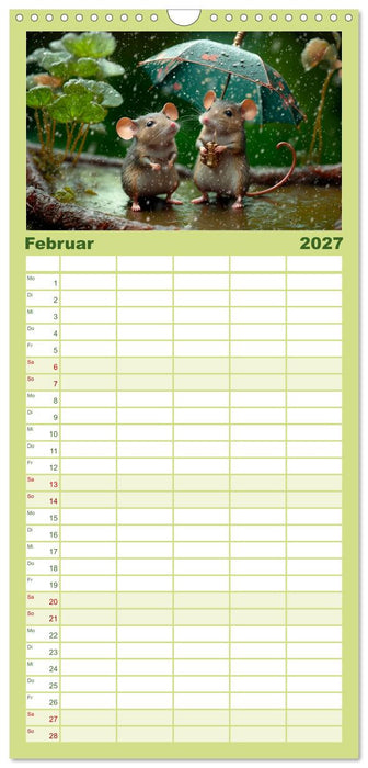 Mäuse Freunde (CALVENDO Familienplaner 2027)