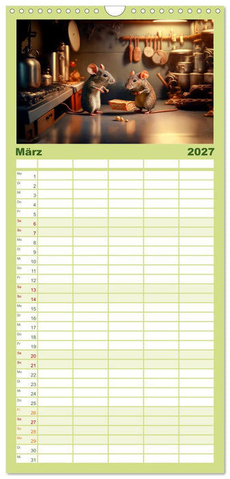 Mäuse Freunde (CALVENDO Familienplaner 2027)