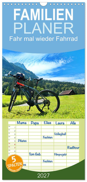 Fahr mal wieder Fahrrad (CALVENDO Familienplaner 2027)