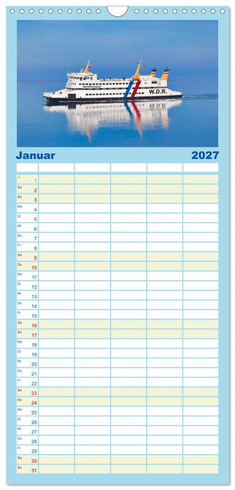 Föhr... liebt in eine Insel (CALVENDO Familienplaner 2027)