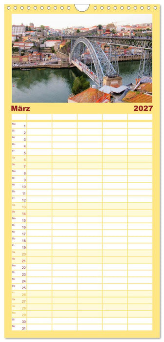 Städtereise nach Porto (CALVENDO Familienplaner 2027)