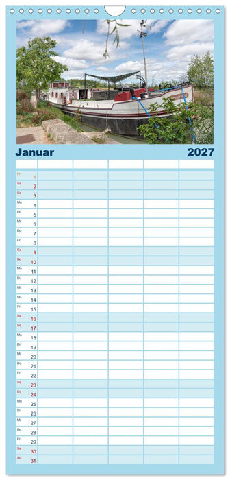 Der Königliche Kanal. Die Wasserstraße im Languedoc (CALVENDO Familienplaner 2027)