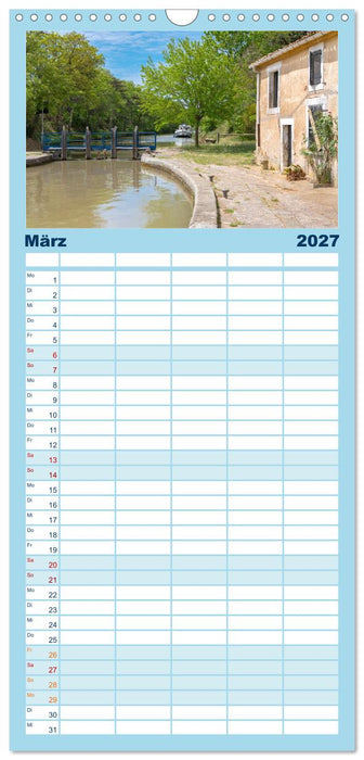 Der Königliche Kanal. Die Wasserstraße im Languedoc (CALVENDO Familienplaner 2027)