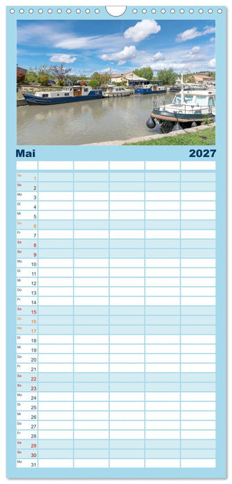 Der Königliche Kanal. Die Wasserstraße im Languedoc (CALVENDO Familienplaner 2027)