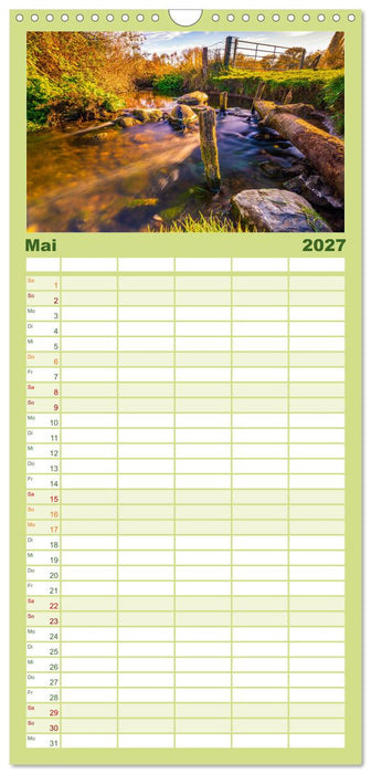 Wundervolle Naturlandschaften (CALVENDO Familienplaner 2027)