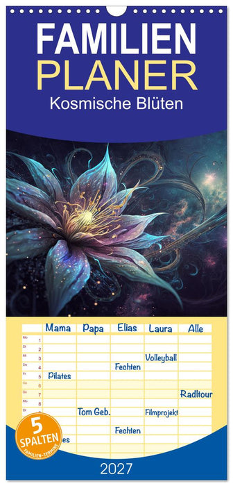 Kosmische Blüten (CALVENDO Familienplaner 2027)