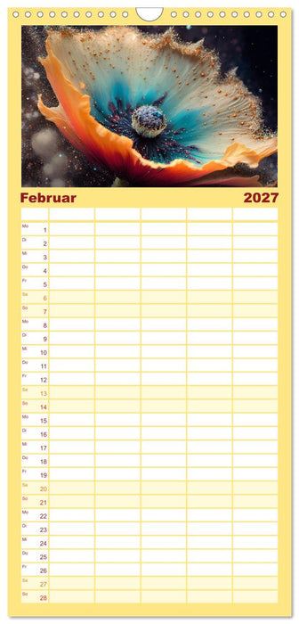 Kosmische Blüten (CALVENDO Familienplaner 2027)