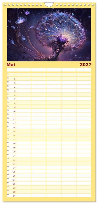 Kosmische Blüten (CALVENDO Familienplaner 2027)