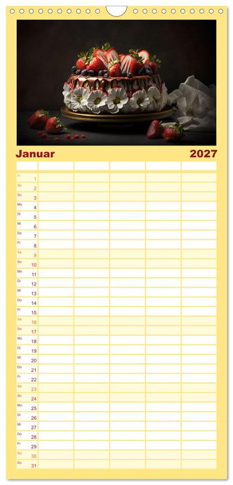 Feine Torten (CALVENDO Familienplaner 2027)