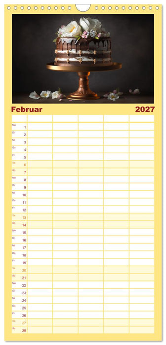 Feine Torten (CALVENDO Familienplaner 2027)