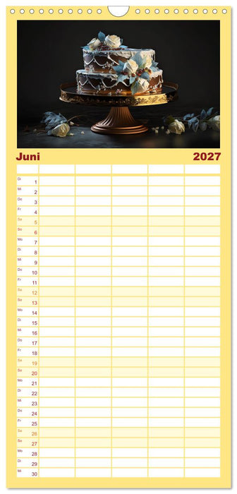 Feine Torten (CALVENDO Familienplaner 2027)