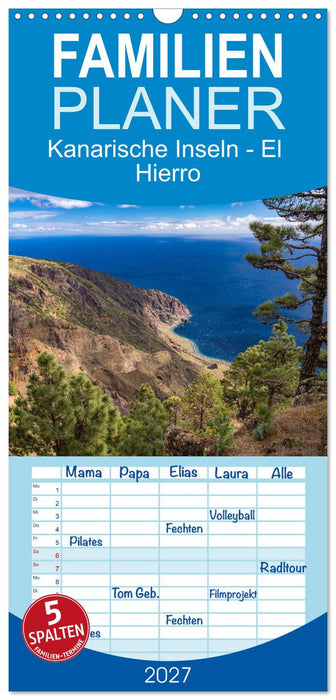 Kanarische Inseln - El Hierro (CALVENDO Familienplaner 2027)