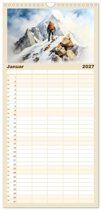 Die Magie der Bergwelt (CALVENDO Familienplaner 2027)
