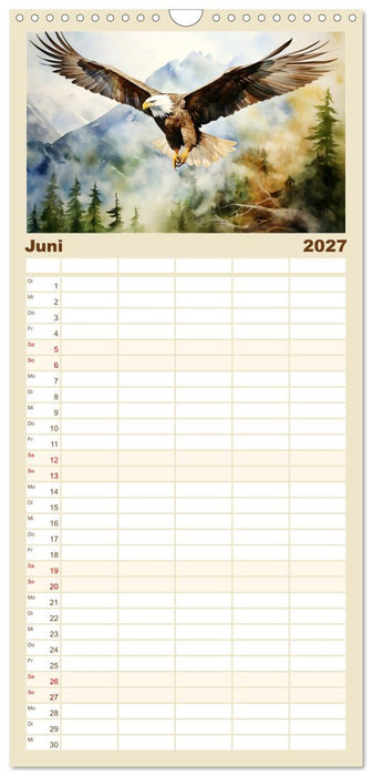 Die Magie der Bergwelt (CALVENDO Familienplaner 2027)