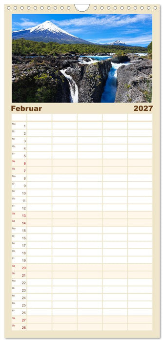 Entdecke Südamerika: Monat für Monat (CALVENDO Familienplaner 2027)