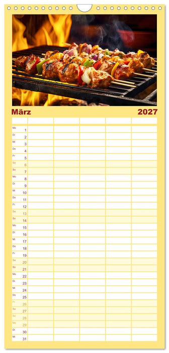 BBQ Feuerzauber - Grillkalender (CALVENDO Familienplaner 2027)