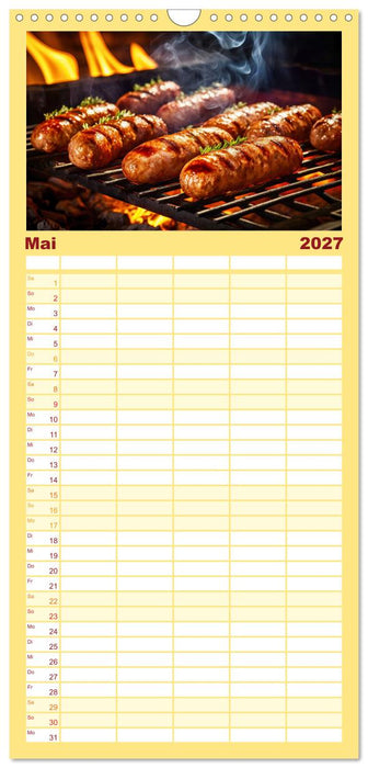 BBQ Feuerzauber - Grillkalender (CALVENDO Familienplaner 2027)