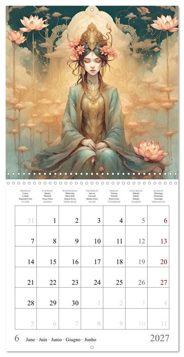Beautés florales (CALVENDO Calendrier mensuel 2027)