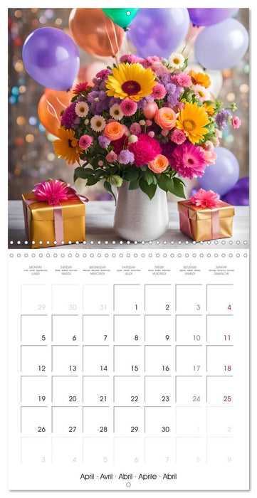 Birthday feelings - Your year full of AI birthdays (CALVENDO Monthly Calendar 2027)