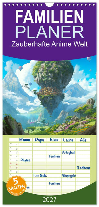Zauberhafte Anime Welt (CALVENDO Familienplaner 2027)