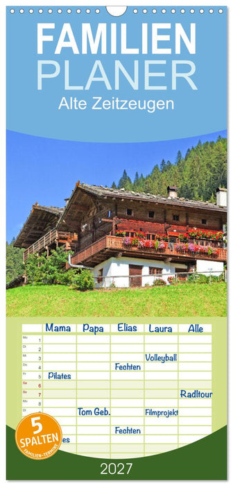 Alte Zeitzeugen (CALVENDO Familienplaner 2027)