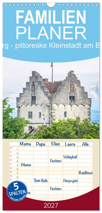 Meersburg - pittoreske Kleinstadt am Bodensee (CALVENDO Familienplaner 2027)