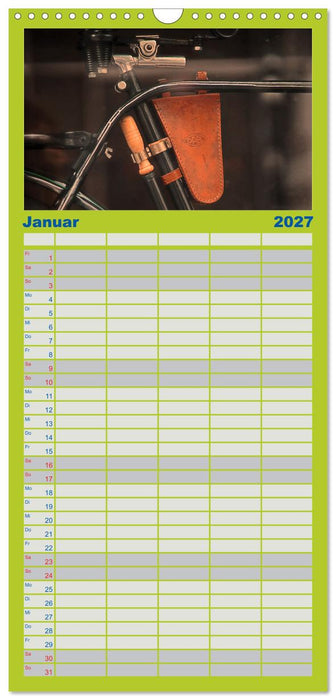 Weltfahrrad (CALVENDO Familienplaner 2027)