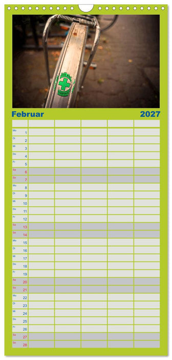 Weltfahrrad (CALVENDO Familienplaner 2027)